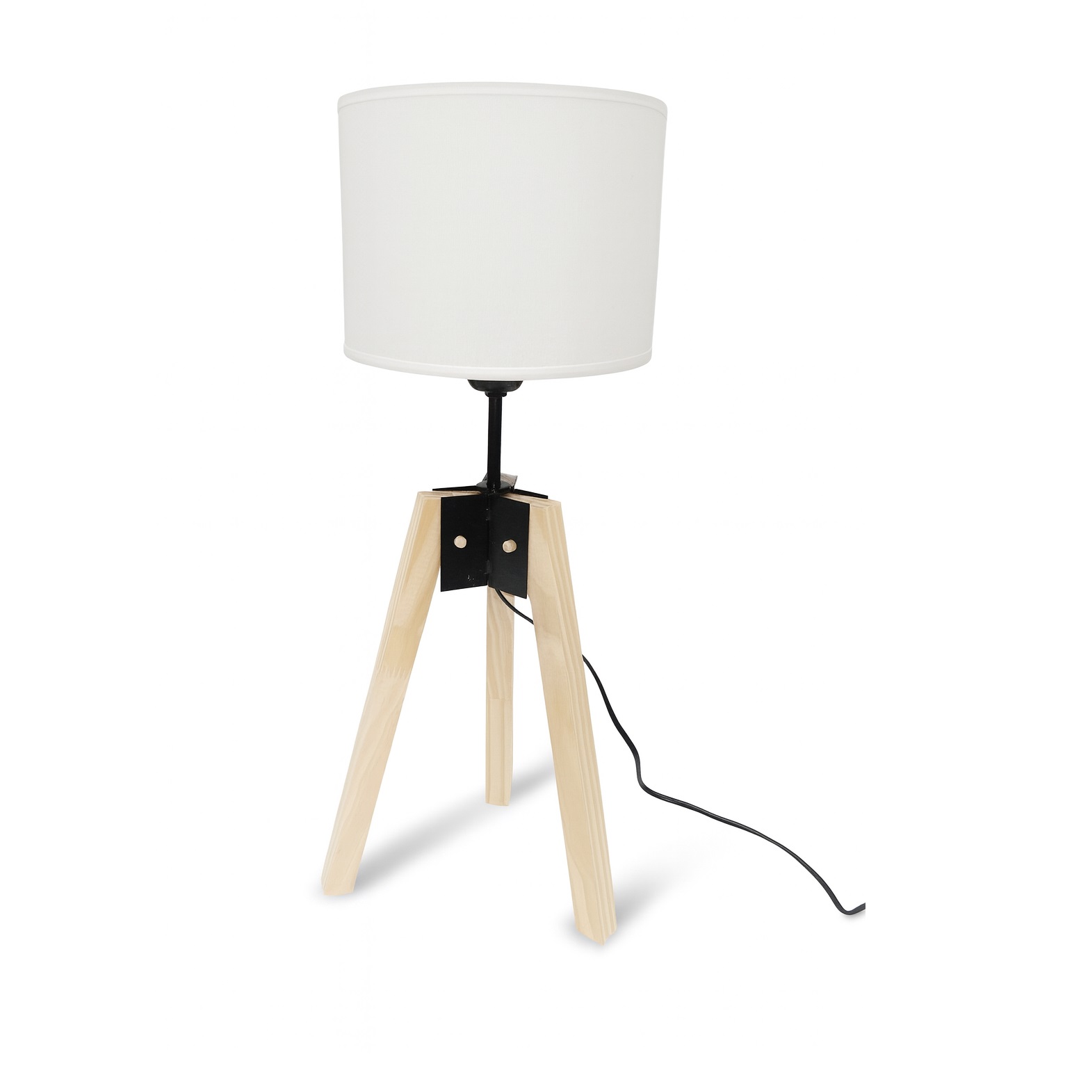 LAMPARA DE MESA NORDICA PLEGABLE MADERA